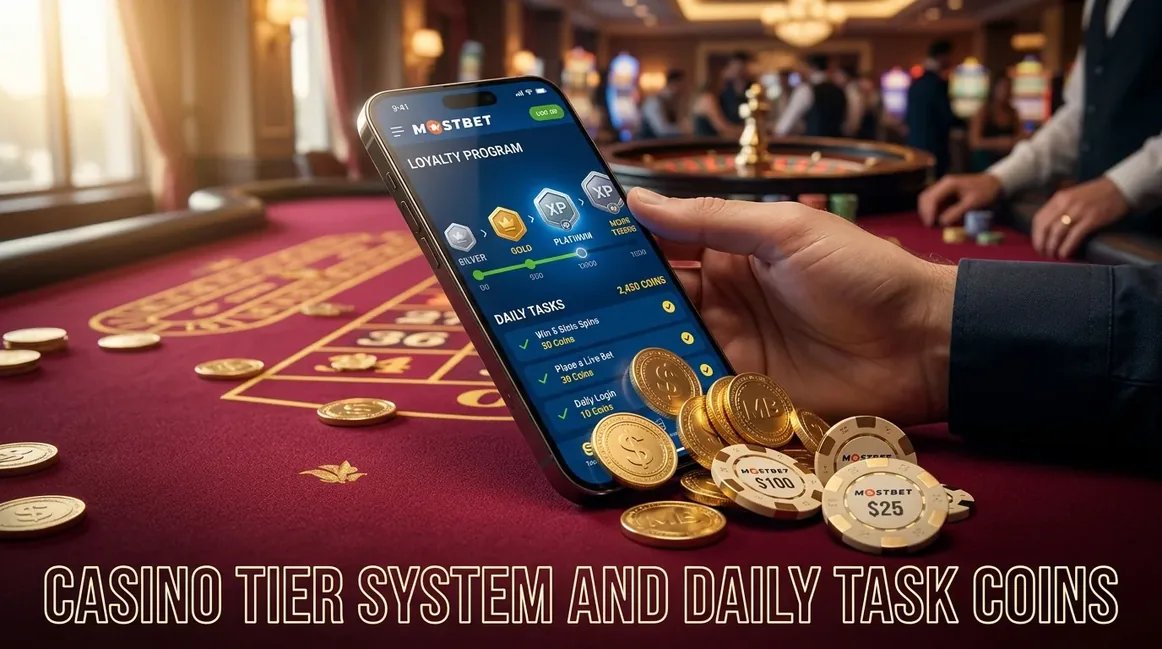 Casino Tier System and Daily Task Coins